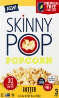 SkinnyPop Butter Flavor Microwavable Popcorn Bags 3 Count Perspective: Main