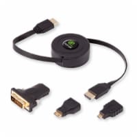 ReTrak® Retractable HDMI Cable with Adapters Perspective: Main