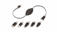 ReTrak™ Premier Series Travel Accessories Retractable Universal USB Cable Kit Perspective: Main