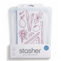 Stasher® Reusable Silicone Storage Bag - Clear Perspective: Main