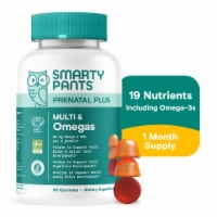SmartyPants Prenatal Plus Multivitamin & Omega 3 Gummies, Methylfolate, Vitamins D3, B12, Zinc Perspective: Main