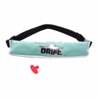 DRift Inflatable Personal Floatation Device Belt Pack, 24 to 52 Inch Waist, Aqua