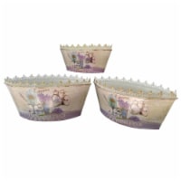 Dolce Mela French Country Planters Vintage Metal Decorative Flower Pots