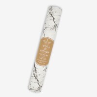 Oak and Reed Non-Slip  Yoga Mat, White Marble