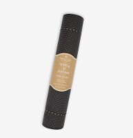 Oak and Reed Extra-Thick Non-Slip Yoga Mat with Carry Rope, Black
