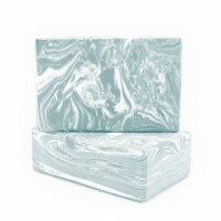 Oak and Reed Form + Funcion Yoga Block Set, Seafoam Marble