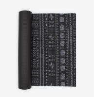 Oak and Reed Non-Slip  Yoga Mat, Black Mudcloth