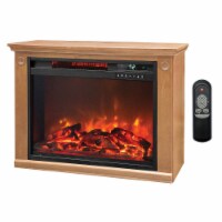 Lifesmart Square Fireplace Heater - Medium Oak