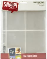 Simple Stories Sn@p! Pocket Pages For 6 X8  Binders 10/Pkg-(4) 3 X4  Pockets