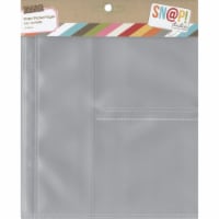 Simple Stories Sn@p! Pocket Pages For 6 X8  Binders 10/Pkg-(1) 2 X8  & (2) 4 X4  Pockets