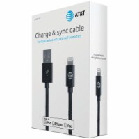 Charge & Sync Braided USB to Lightning® Cable, 4ft (Black)