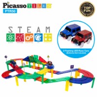 PicassoTilesÂ® 50pc Race Track Building Blocks PTR50