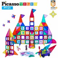 PicassoTiles 121 Piece Magnetic Building Block Set