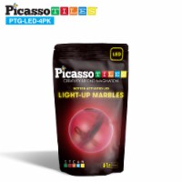PicassoTiles Motion Activated LED Light-Up Marbles for Marble Run Building Blocks