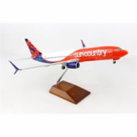 SkyMarks SKR8277 1 by 100 Scale Sun Country 737-800 Model Aircraft with Gear & Stand