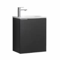 Fresca Valencia 20  Black Wall Hung Modern Bathroom Vanity