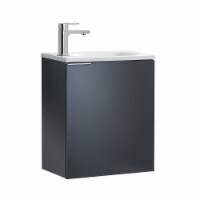 Fresca Valencia 20  Dark Slate Gray Wall Hung Modern Bathroom Vanity