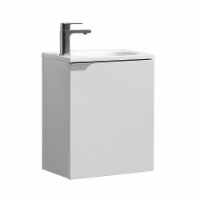 Fresca Valencia 20  Glossy White Wall Hung Modern Bathroom Vanity