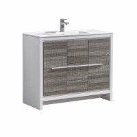 Fresca Allier Rio 40  Ash Gray Modern Bathroom Cabinet w/ Sink