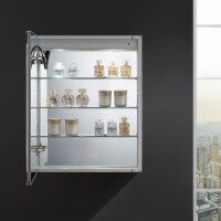Fresca Spazio 24  Wide X 30  Tall Bathroom Medicine Cabinet W/ Led Lighting & Defogger