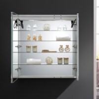 Fresca Spazio 36  Wide X 36  Tall Bathroom Medicine Cabinet W/ Led Lighting & Defogger