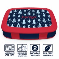 Bentgo Kids Durable & Leak Proof Rocket Children's Lunch Box - Red/Navy