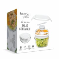 Bentgo® Glass Salad Container - White Perspective: Main