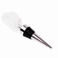 Zees Creations GS1006 Stainless Steel Gemstoppers, Rock Quartz