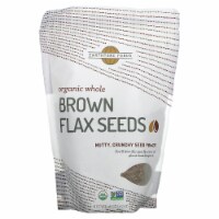 Earthtone Foods Organic Whole Brown Flax Seeds - 16 oz (453 g)