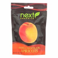 Next Organics Dark Chocolate Apricots 4 oz - Pack of 6 Perspective: Main