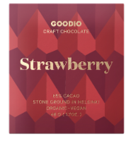 Goodio Organic Strawberry Chocolate Valentine Candy Perspective: Main
