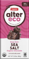 Alter Eco Organic Deep Dark Sea Salt Chocolate Bar