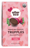 Alter Eco Organic Dark Chocolate Truffles Valentine Candy Perspective: Main
