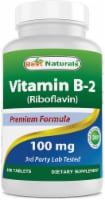 Best Naturals Vitamin B2 (Riboflavin) 100 mg 180 Tablets - Premium Formula - 3rd Party Lab Te