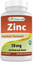 Best Naturals Zinc 50mg Supplements (as Zinc Gluconate) - Zinc Vitamins for Adults Immune Sup