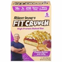 Robert Irvine's Fit Crunch® Peanut Butter & Jelly High Protein Baked Bars Perspective: Main