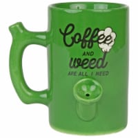 Pop Culture 846840 10 oz Coffee & Weed is All I Need Novelty Ceramic Mug