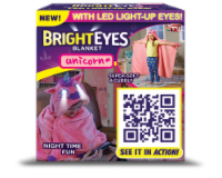 Bright Eyes™ Unicorn LED Blanket