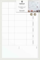 U Brands Farmhouse Dry Erase Calendar - White