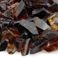 American Fireglass CG-AUBURN-M-10 Auburn Recycled Fire Pit Glass - Medium, 10 lbs
