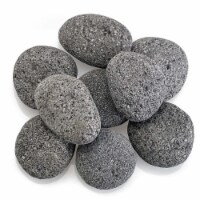 American Fireglass LAVAST-XL-10 Gray & Black Lava Stone - Extra Large, 10 lbs