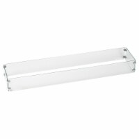 American Fireglass FG-LCB-60 60 x 6 in. Tempered Glass Flame Guard for Linear Drop-In Fire Pi