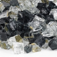 American Fireglass AFF-LVRF12-10 0.5 in. Las Vegas Reflective Fire Glass - 10 lbs