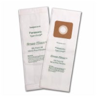 Green Klean GK-PanU-M Panasonic U Type All MC & MCV51-73 Models Replacement Vacuum Bags - Cas