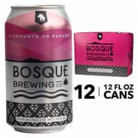 Bosque Brewing Co Elephants On Parade Raspberry Wheat Ale Craft Beer Perspective: Main