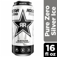 Rockstar® Pure Zero Silver Ice Energy Drink Can