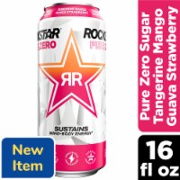 Rockstar® Pure Zero Tangerine Mango Guava Strawberry Energy Drink Can