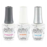 Gelish Terrific Trio Essentials 15 mL Basix Care Soak Off Gel Nail Polish Kit