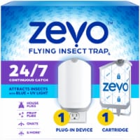 Zevo Flying Insect Fly Trap (1 Device + Refill) with Blue And UV Light To Attract Flying Insects Perspective: Main