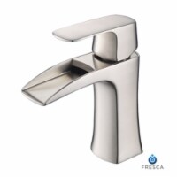 Fresca Fortore Single Hole Mount Bathroom Vanity Faucet - Brushed Nickel